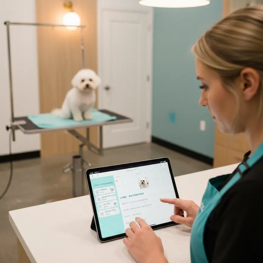 Pet grooming appointment management